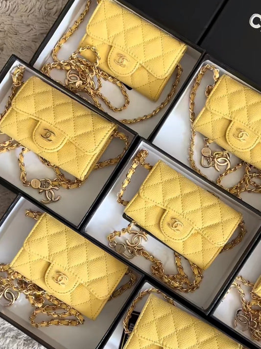 Mini Sac Chacha Jaune Pastel