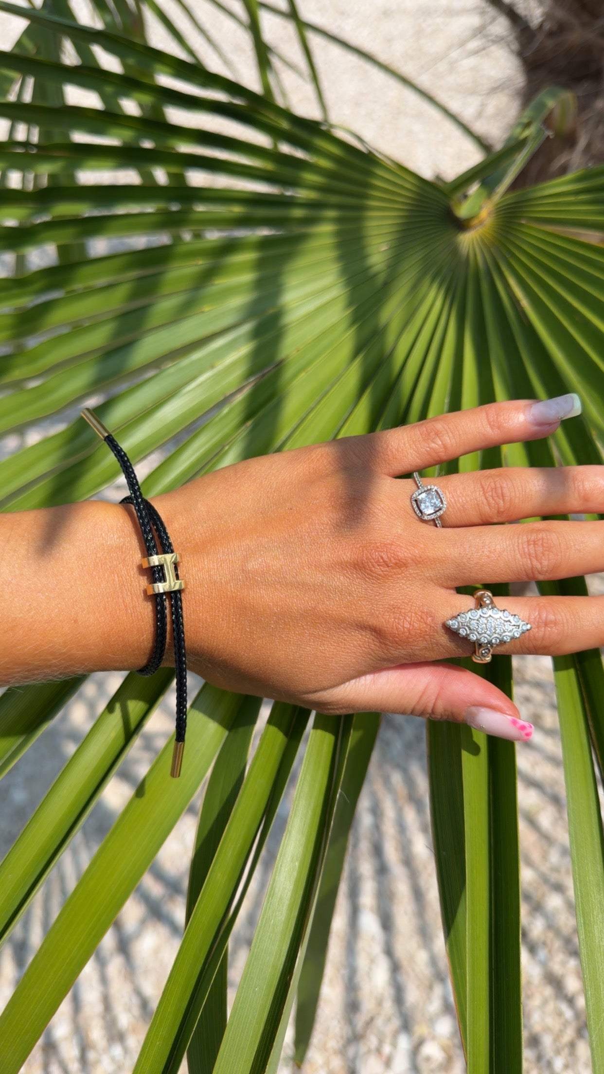 Bracelet H Noir